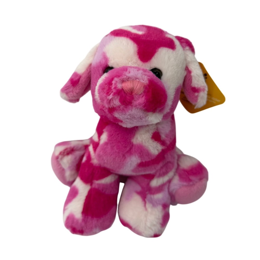 Wilcor Wildlife Critters Camo Pups Pink Camouflage Dog Plush 7" Stuffed Animal